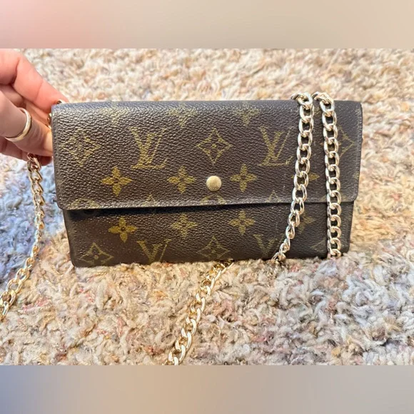 Louis vuitton crossbody wallet #mi0942. FIRM PRICE - Picture 1 of 8